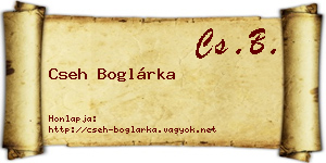 Cseh Boglárka névjegykártya