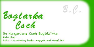 boglarka cseh business card